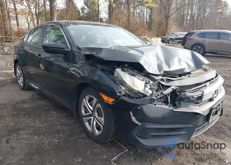 2016 Honda Civic Lx из США, поврежденный, VIN 19XFC2F51GE052514